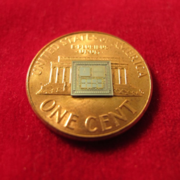 DARPA's “timing & inertial measurement unit” (TIMU) is a chip-based self-sufficient navigation system that is smaller than a penny