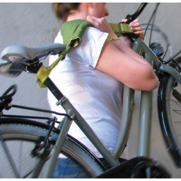 Carrying your bike up stairs with ease