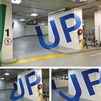 3D effect in parking garage