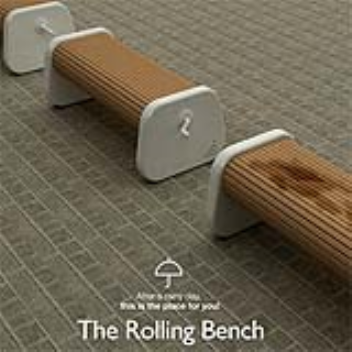 Bench slats that can be rotated for a dry spot