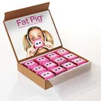 Packaging design for Fat Pig chocolate