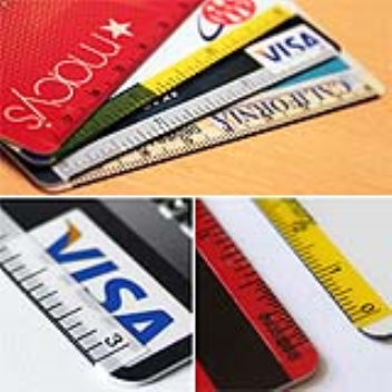 Sticker turns your credit card into a ruler