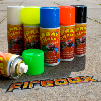 Each can has 150ml of chalk for you to spray on almost any surface you like without damaging it