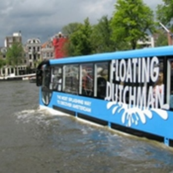 Got a Long Layover at Amsterdam Airport? Hop on a Floating Canal Bus. Yes, Really.