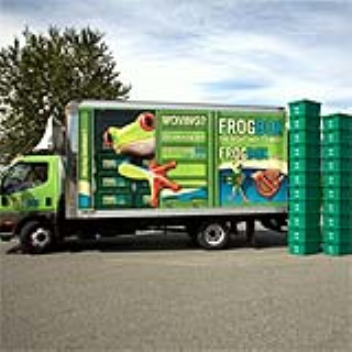 Frogboxes are reusable plastic moving boxes that users rent in the city they're moving from