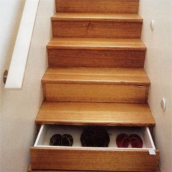 Stairs with built in drawers