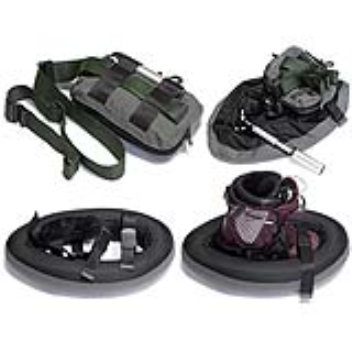 Portable inflatable snow shoes