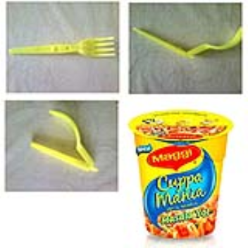 On the go noodles with a fork inside